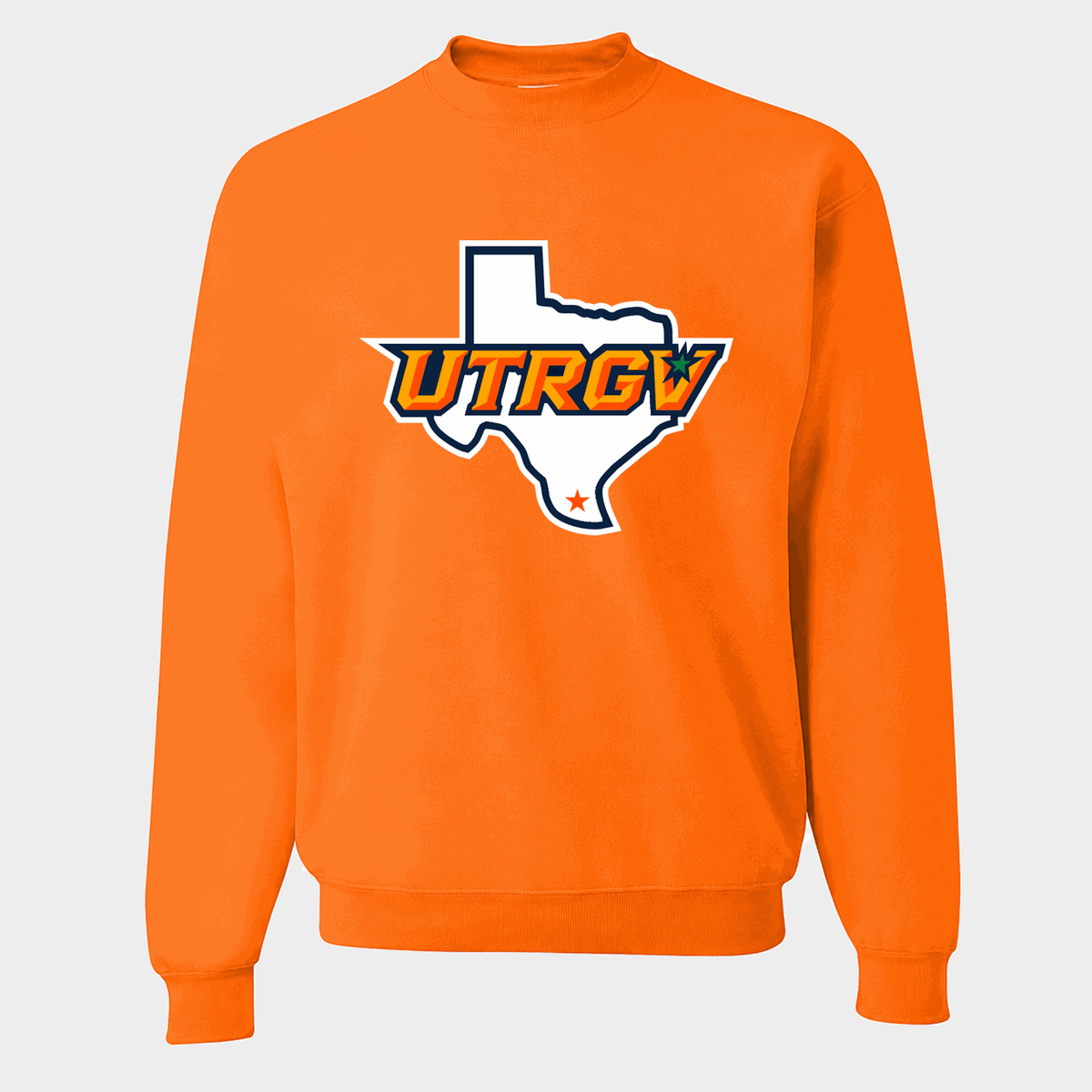Men's UTRGV Vaqueros Crewneck Sweatshirt - Orange