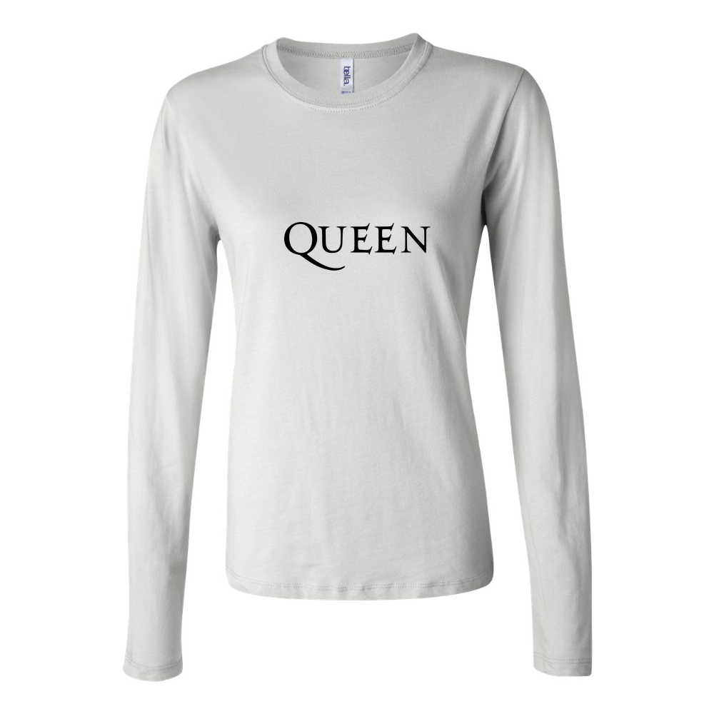 Women's Queen Long Sleeve T-Shirt - White