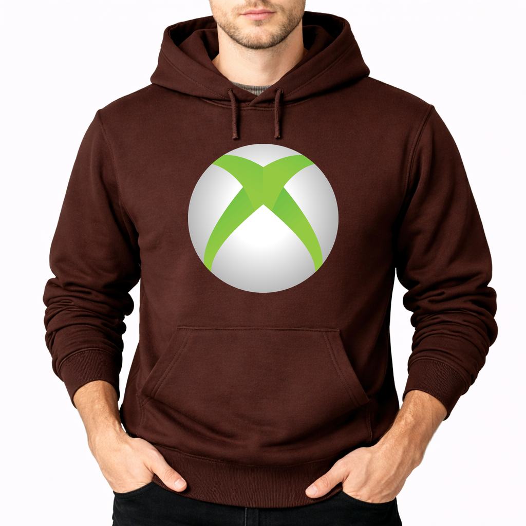 Men's Xbox Gaming Pullover Hoodie - Brown
