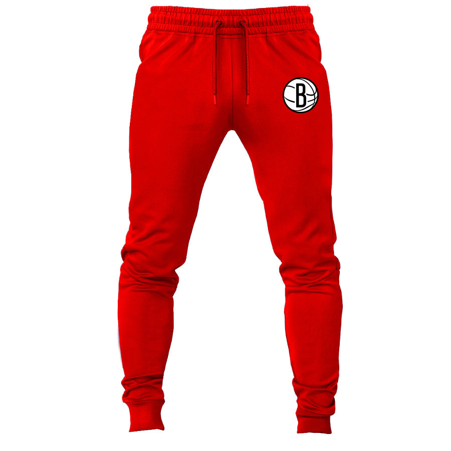 Brooklyn Nets joggers sweatpants - Red