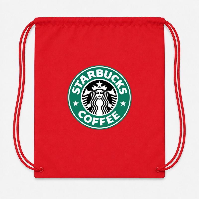 Starbucks Coffee Drawstring Bag - Red