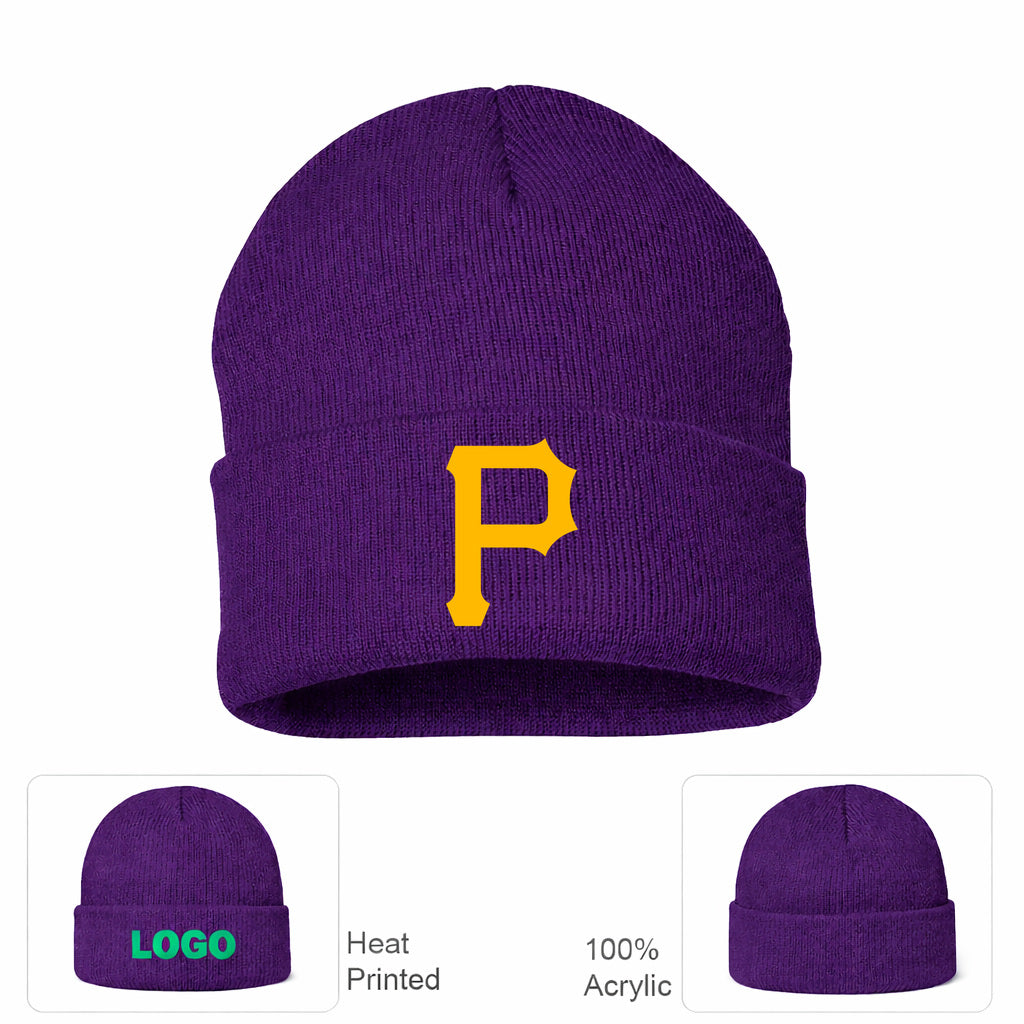 MLB Pittsburgh Pirates Beanie Hat - Purple