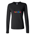 Women's Toys R Us logo 1536x807 Long Sleeve T-Shirt - Black