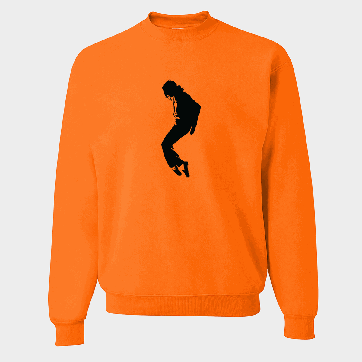 Men's Michael Jackson Crewneck Sweatshirt - Orange