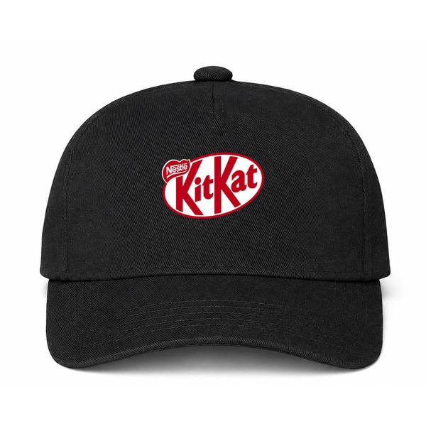 Kit Kat Logo Black Dad Baseball Cap Hat