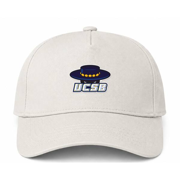 UCSB Gauchos Logo Beige Dad Baseball Cap Hat