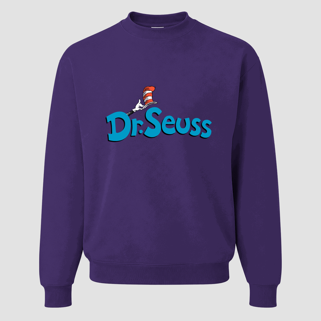 Men's Dr. Seuss Crewneck Sweatshirt - Purple