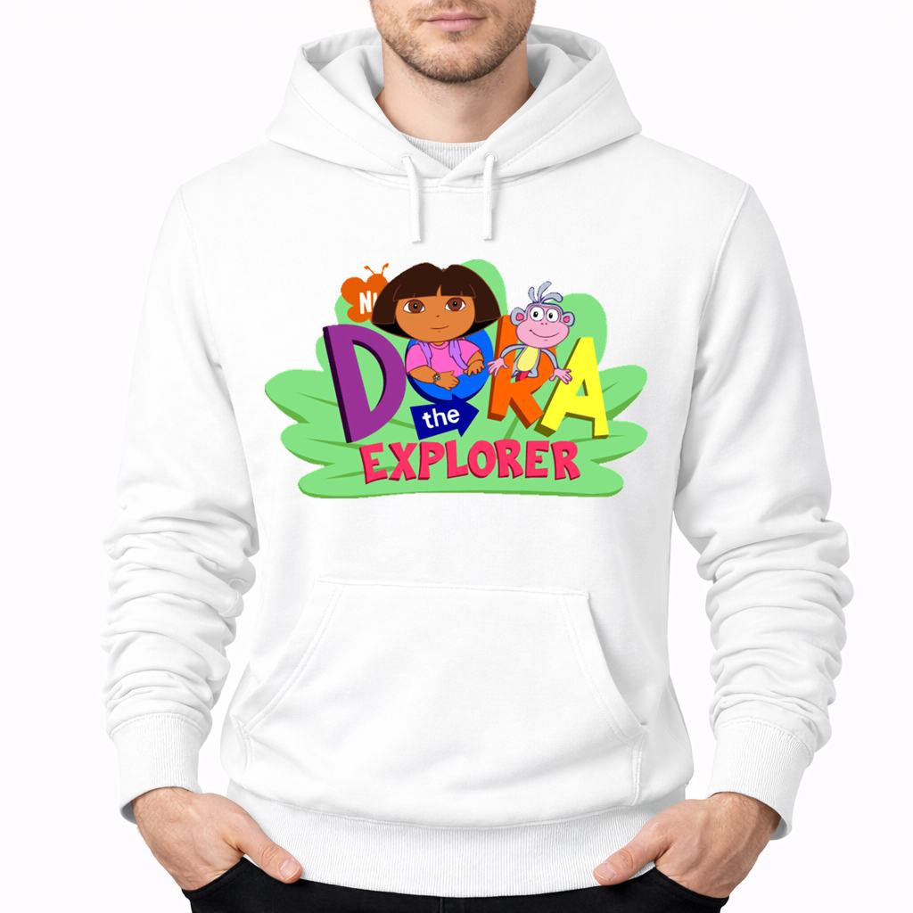 Men's Dora the Explorer Pullover Hoodie - White
