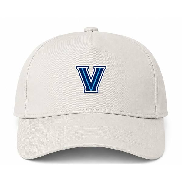Villanova Wildcats Logo Beige Dad Baseball Cap Hat