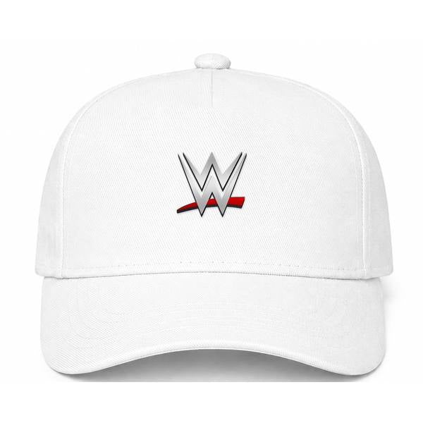 WWE Wrestling Logo White Dad Baseball Cap Hat