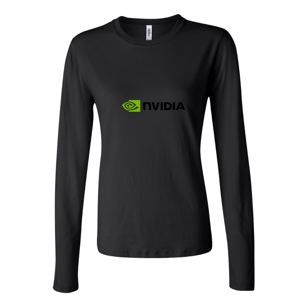 Women's NVIDIA Long Sleeve T-Shirt - Black