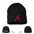 MLB Atlanta Braves Beanie Hat - Black