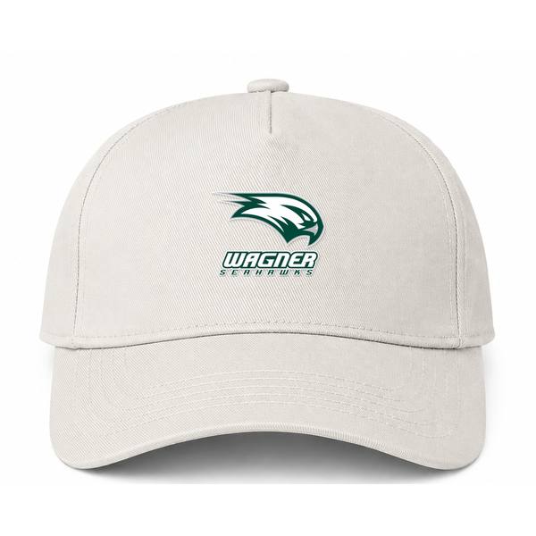 Wagner Seahawks Logo Beige Dad Baseball Cap Hat