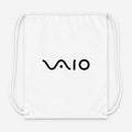 Sony Vaio Curvy Black Drawstring Bag - White