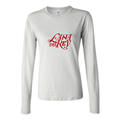 Women's Lana Del Rey Logo 768x432 Long Sleeve T-Shirt - White