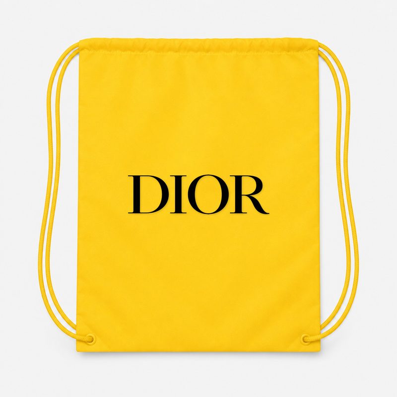 Dior Drawstring Bag - Yellow