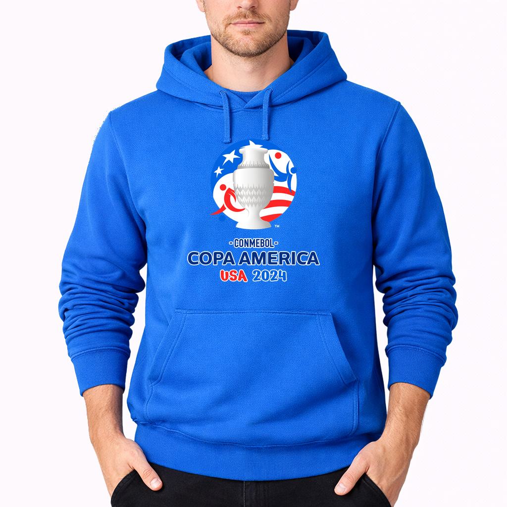 Men's Copa América 2024 Pullover Hoodie - Azure