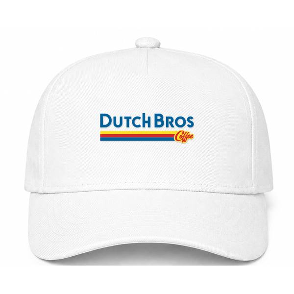 Dutch Bros Coffee Logo White Dad Baseball Cap Hat