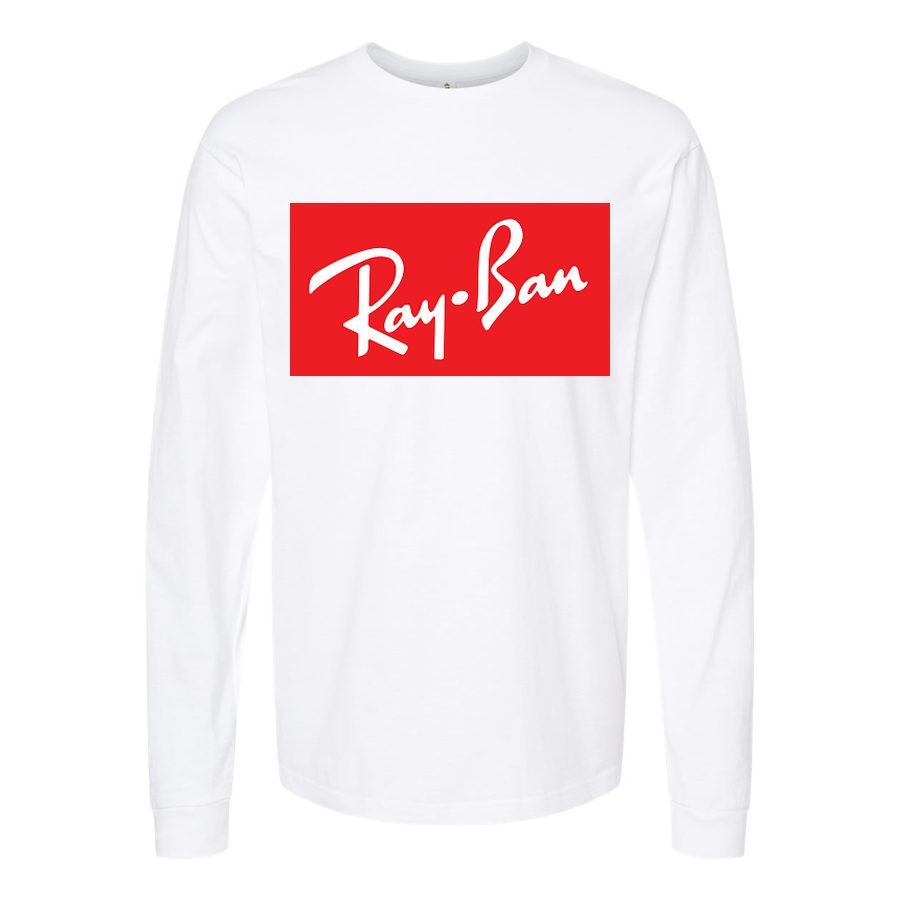 Men's Ray Ban Long sleeves Cotton Blend T-Shirt - White