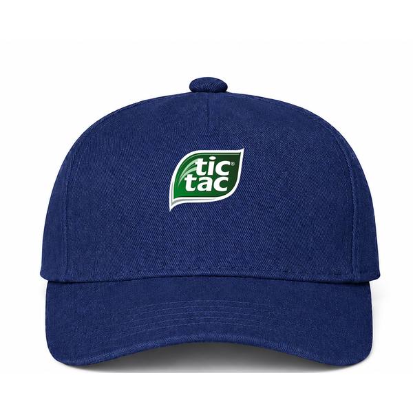 Tic Tac Logo Navy Dad Baseball Cap Hat