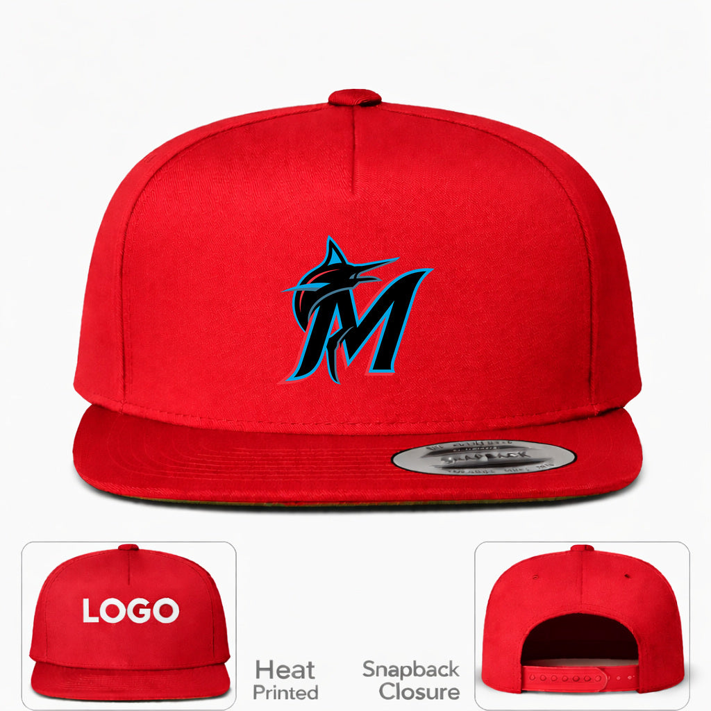 MLB Miami Marlins Snapback Hat - Red