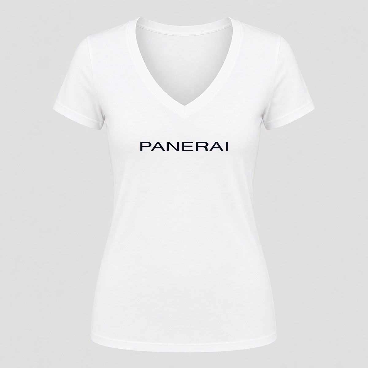 Women's Panerai V Neck T-Shirt in white