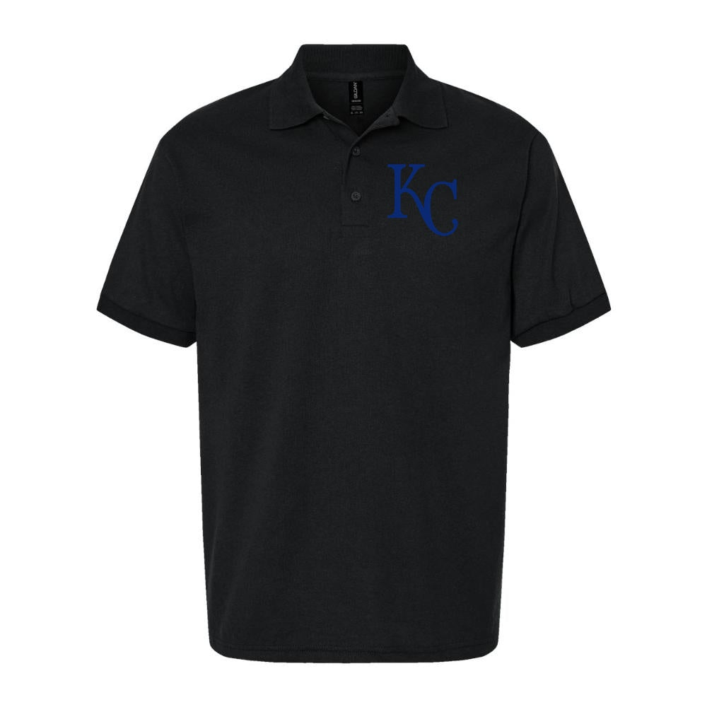 Men's Kansas City Royals Dry Blend Polo - Black