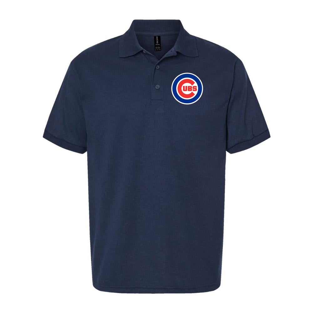 Men's Chicago Cubs Dry Blend Polo - Navy
