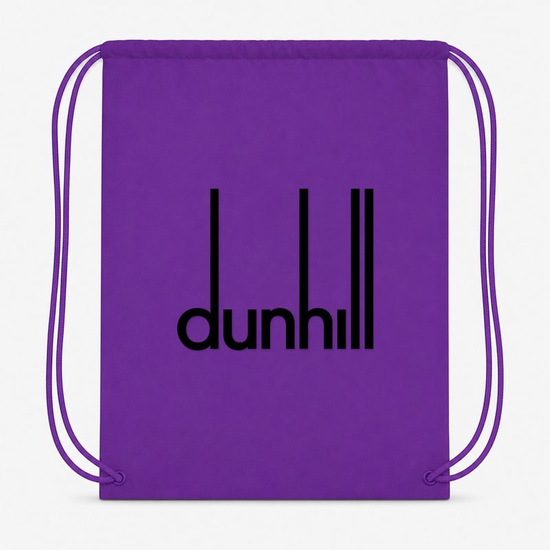 Dunhill Black Drawstring Bag - Purple