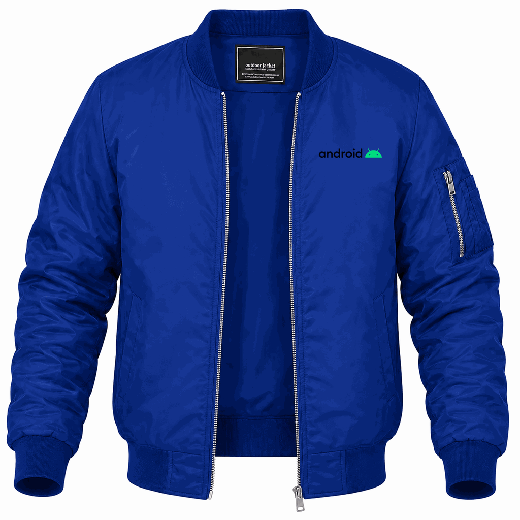 Men's Android Lightweight Bomber Jacket - Blue