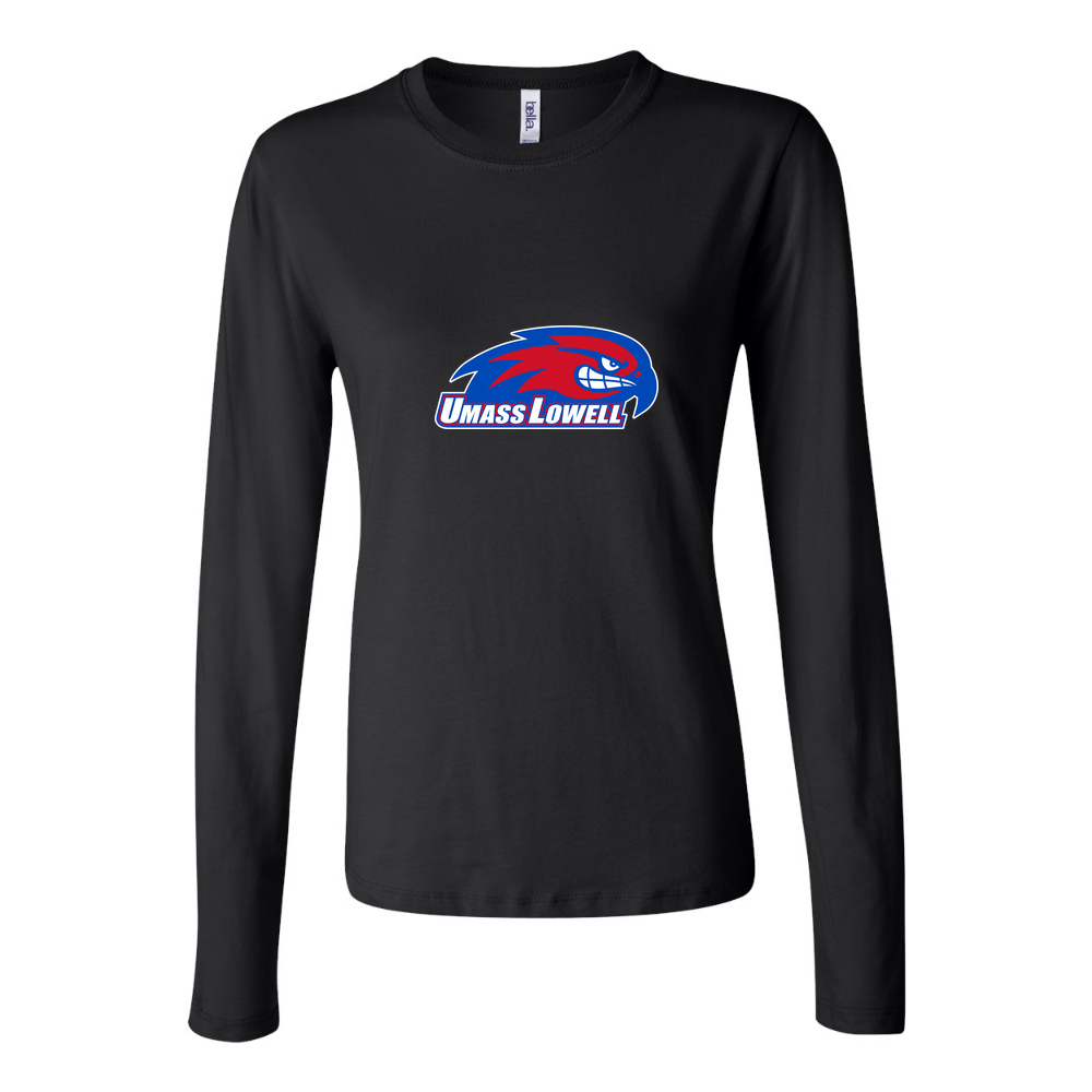 Women's UMass Lowell River Hawks Long Sleeve T-Shirt - Black