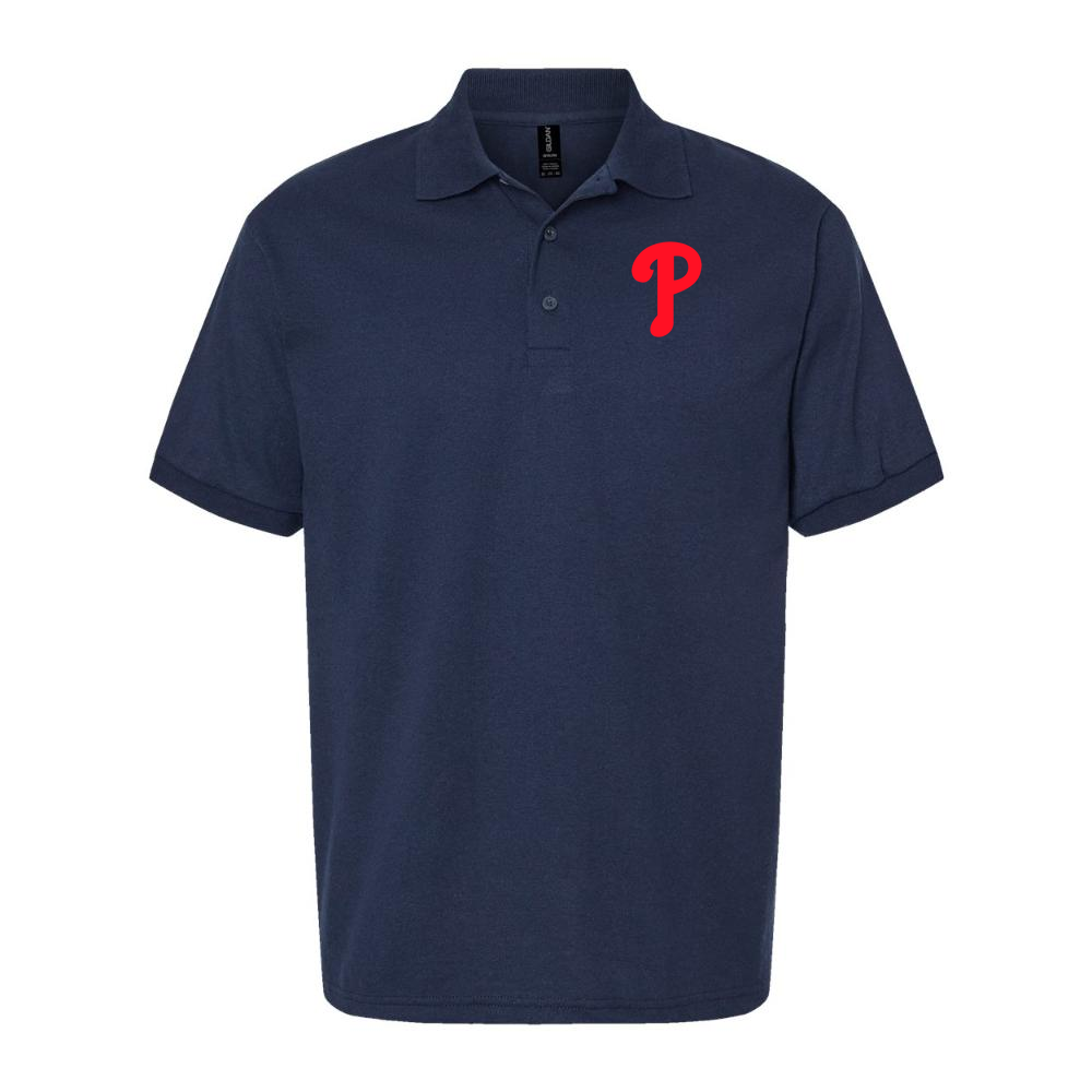 Men's Philadelphia Phillies Dry Blend Polo - Navy