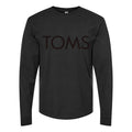 Men's Toms-Logo-1536x864 Long sleeves Cotton Blend T-Shirt - Black