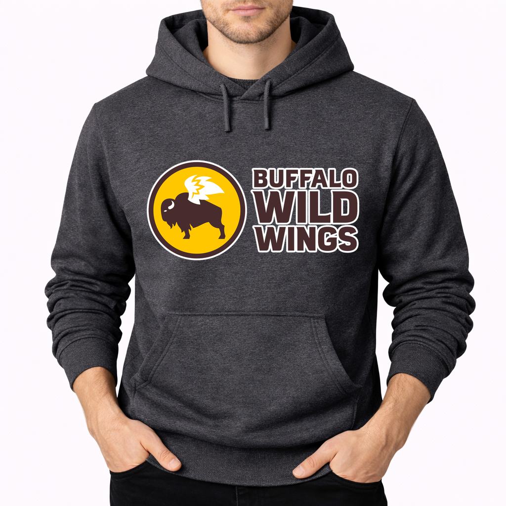 Men's Buffalo Wild Wings Pullover Hoodie - Charcoal