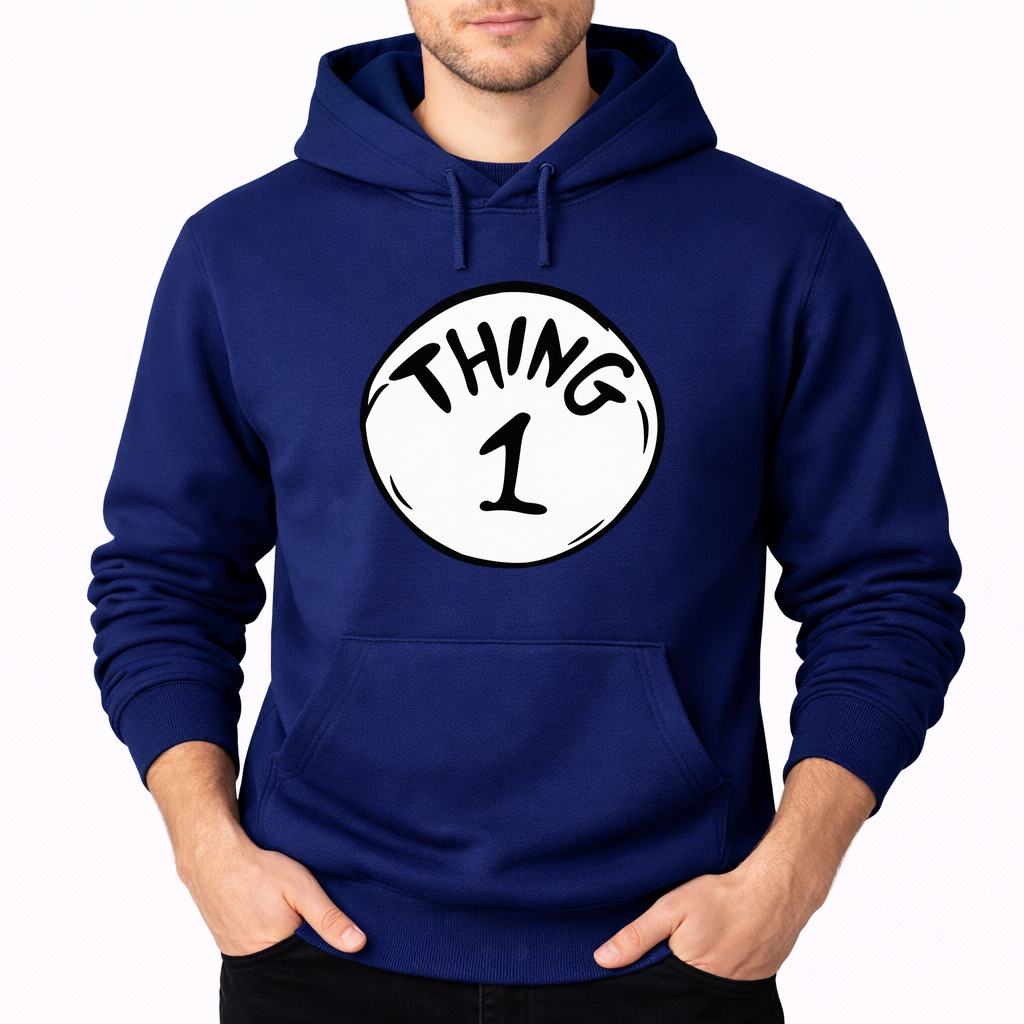 Men's Dr. Seuss Thing 1 Pullover Hoodie - Navy