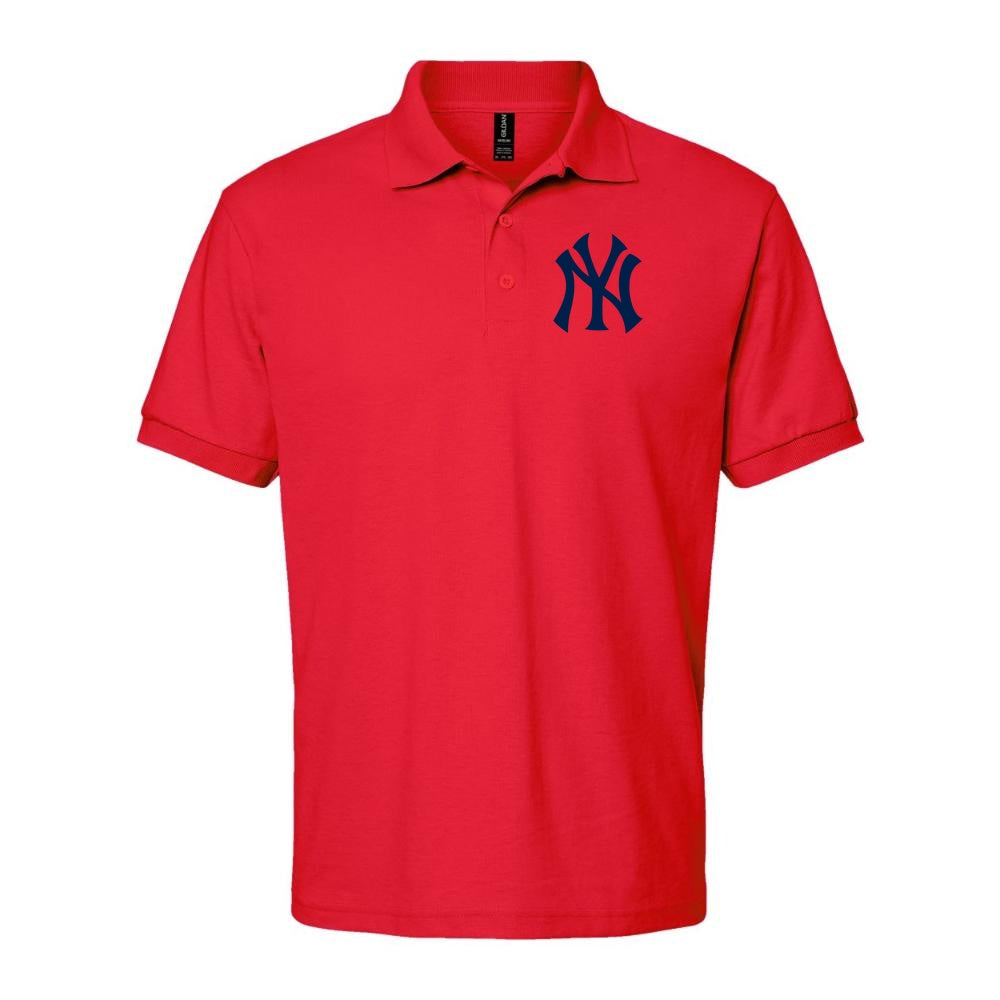 Men's New York Yankees Dry Blend Polo - Red