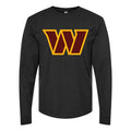 Men's Washington Commanders Long sleeves Cotton Blend T-Shirt - Black