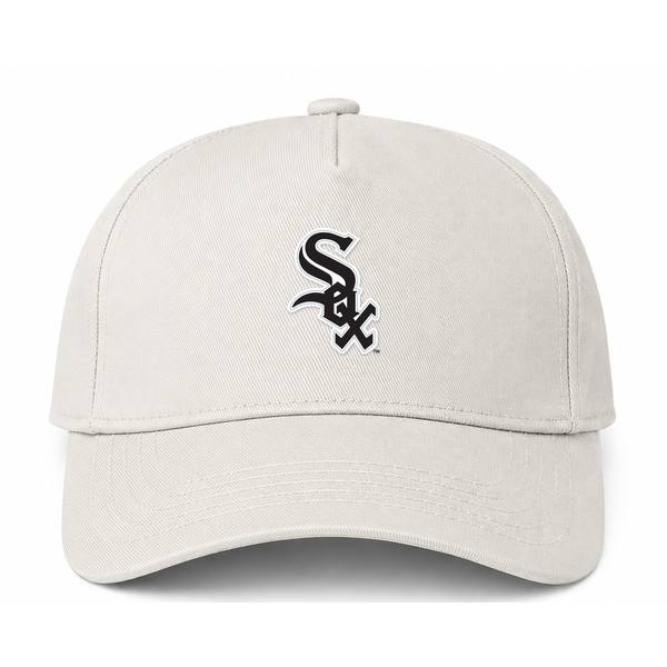 Chicago White Sox MLB Logo Beige Dad Baseball Cap Hat