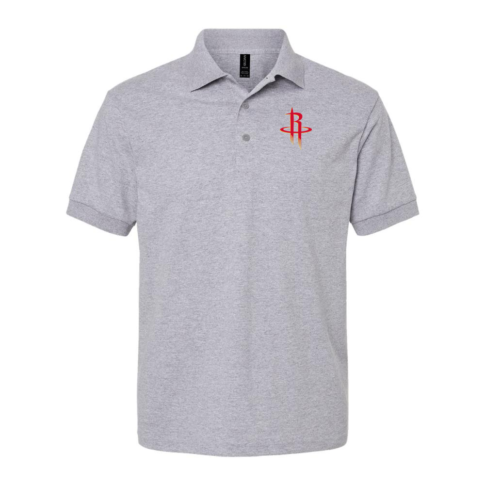 Men's Houston Rockets Dry Blend Polo - Gray