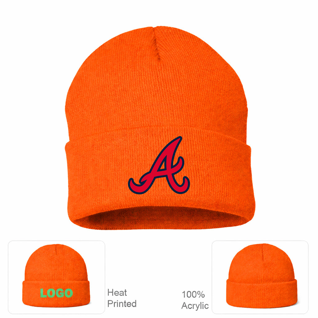 MLB Atlanta Braves Beanie Hat - Orange