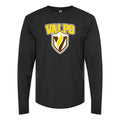 Men's Valparaiso Crusaders Logo Long sleeves Cotton Blend T-Shirt - Black