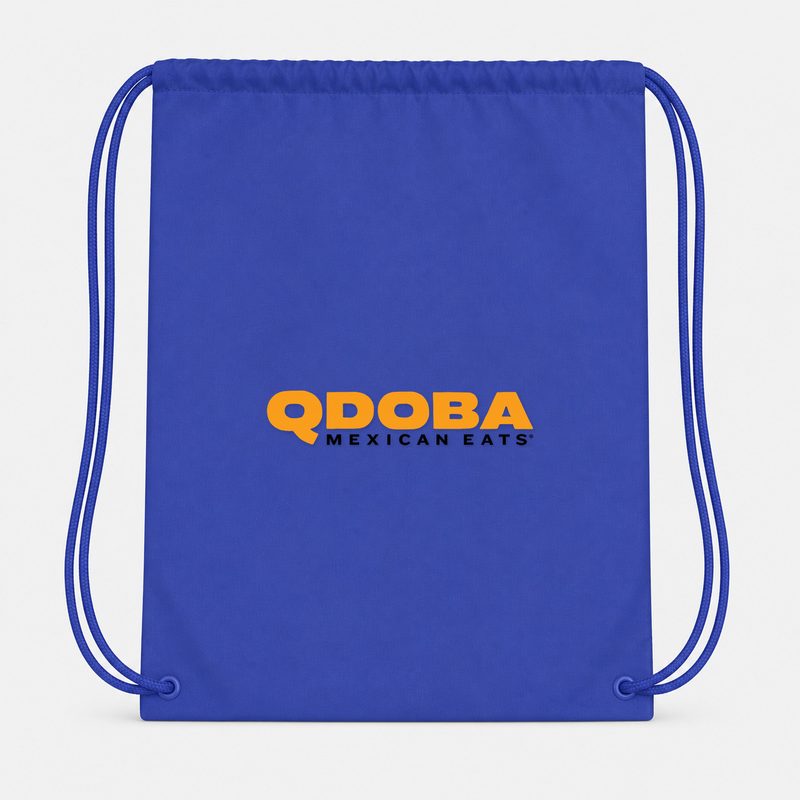 Qdoba Drawstring Bag - Blue