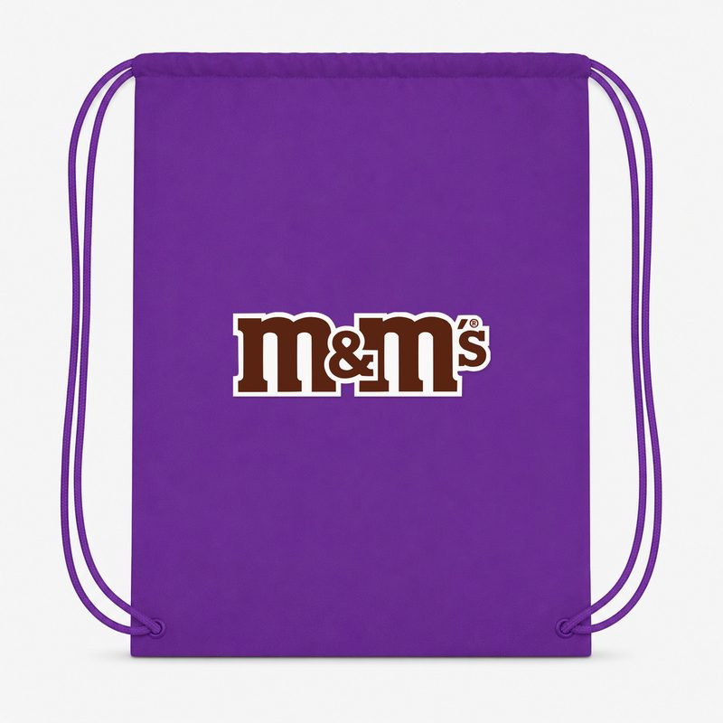 MMs Food Drawstring Bag - Purple