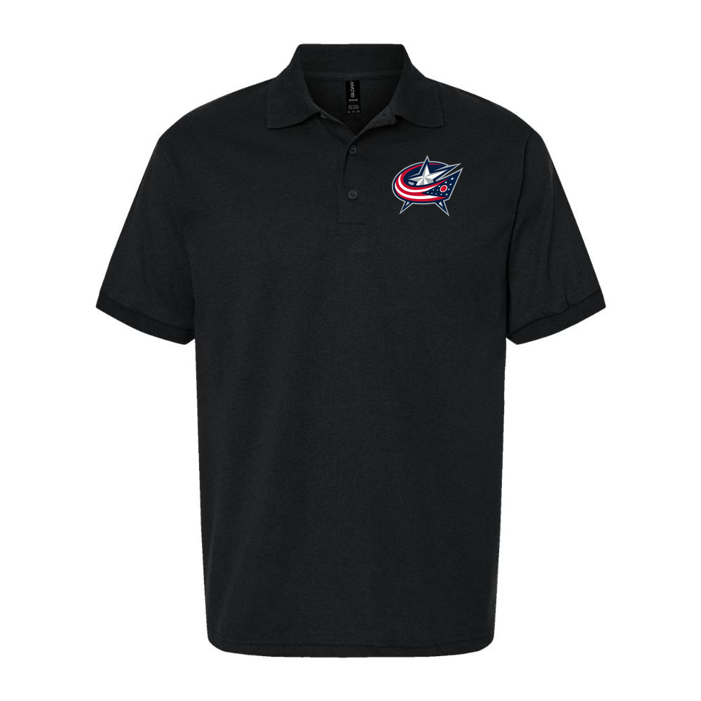 Men's Columbus Blue Jackets Dry Blend Polo - Black