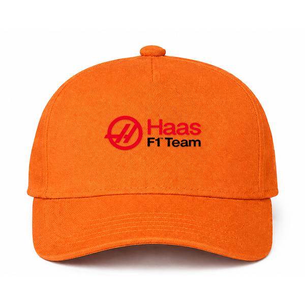 Haas F1 Team Orange Dad Baseball Cap Hat