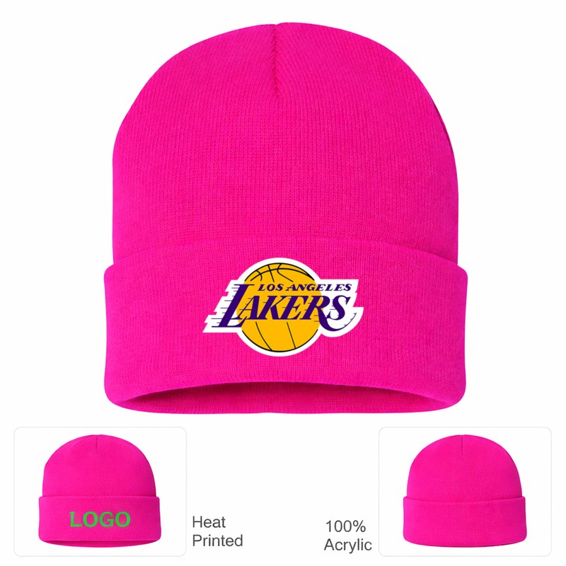 NBA Los Angeles Lakers Beanie Hat - Hot Pink