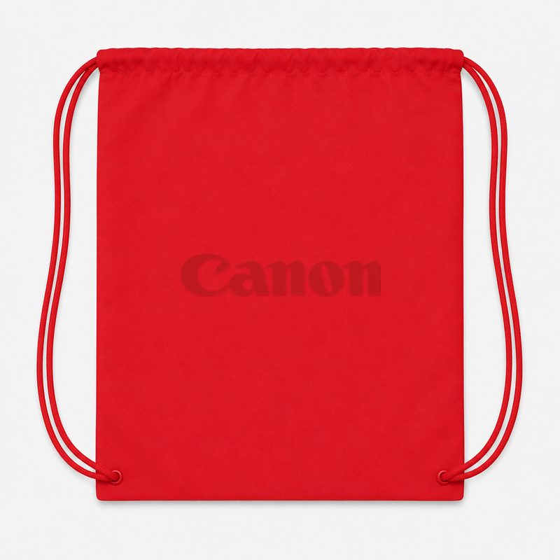 Canon Inc Drawstring Bag - Red