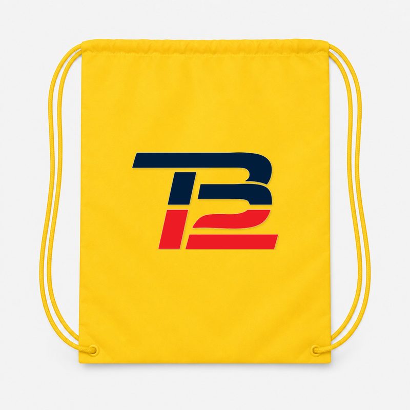 Tom Brady 12 Drawstring Bag - Yellow