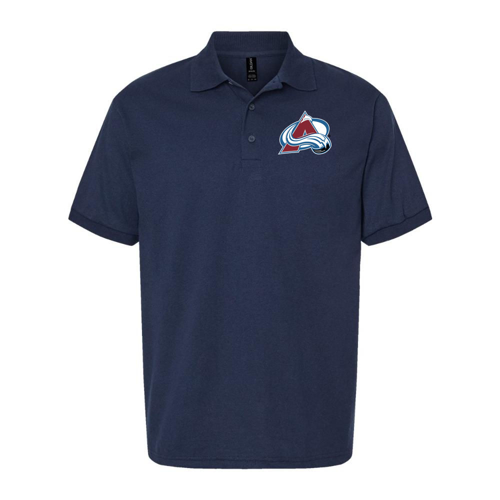 Men's Colorado Avalanche Dry Blend Polo - Navy