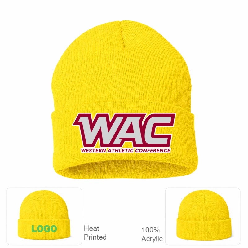 Western Athletic Conference Yellow Beanie Hat